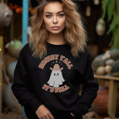 Spooky Ghost Retro Halloween Herfst Trui