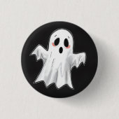 Spooky Ghost Ronde Button 3,2 Cm (Voorkant)