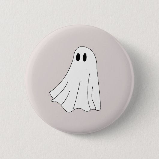 Spooky Ghost Ronde Button 5,7 Cm (Voorkant)