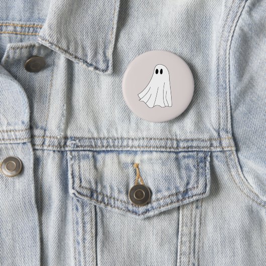 Spooky Ghost Ronde Button 5,7 Cm (In situ)