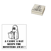 Spooky Ghost Rubberstempel (Gestempeld)