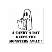 Spooky Ghost Rubberstempel (Afrduk)