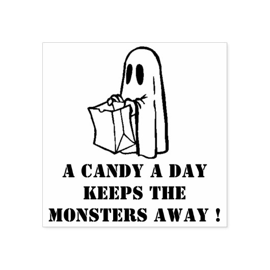 Spooky Ghost Rubberstempel (Afrduk)