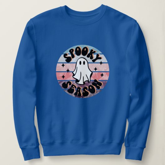 Spooky Ghost Seizoen Halloween Vibes Vriendin Trui (Design voorkant)