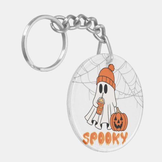 Spooky ghost sleutelhanger (Voorkant Links)