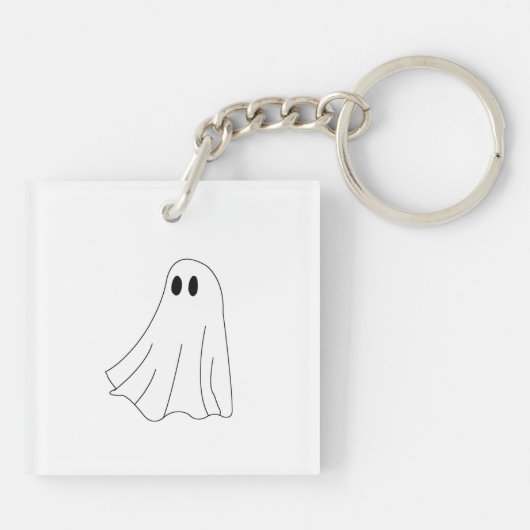 Spooky Ghost Sleutelhanger (Achterkant)
