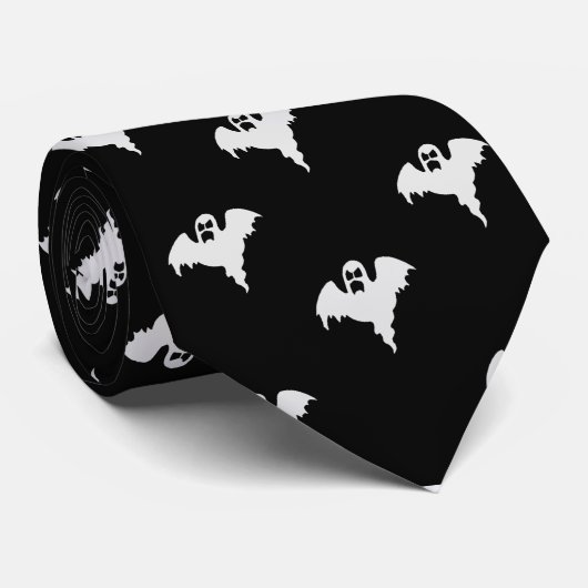 Spooky Ghost Stropdas (Opgerold)