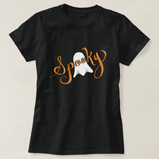 Spooky Ghost T-Shirt voor vrouwen (Design voorkant)