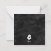 Spooky Ghost Thank You Card Notitiekaartje (Achterkant)