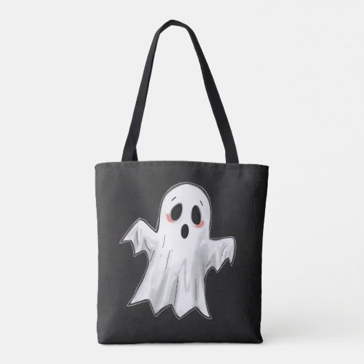 Spooky Ghost Tote Bag (Achterkant)