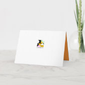 Spooky Ghost Typografie Cartoon Leuk Schattige Gro Kaart (Achterkant)