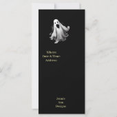 Spooky Ghost uitnodiging voor Halloween Party (Achterkant)