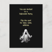 Spooky Ghost uitnodiging voor Halloween Party (Voorkant)