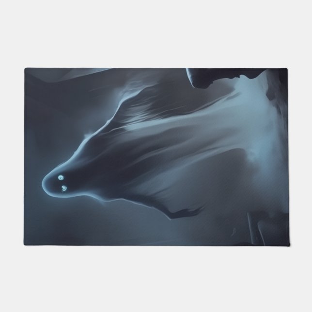 Spooky Ghost Welcome Doormat Deurmat (Voorkant)