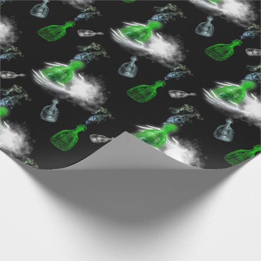 Spooky Ghostly Hands Halloween  Cadeaupapier (Hoek)