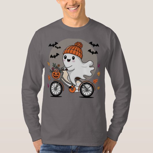 Spooky Ghostly Ride Shirt - Lange mouw (Voorkant)
