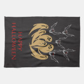 Spooky Ghosts & Bats Halloween Custom Theedoek (Horizontaal)