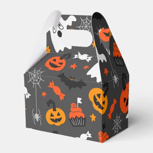 Spooky Ghosts en pompoenen Bedankdoosjes (Achterkant)