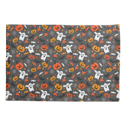Spooky Ghosts en pompoenen Kussensloop (Achterkant)