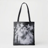 Spooky Ghosts Graveyard Custom Tote Bag (Voorkant)