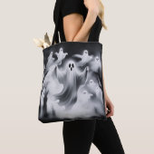 Spooky Ghosts Graveyard Custom Tote Bag (Dichtbij)