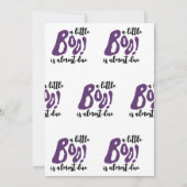 Spooky Ghosts Halloween Baby shower Kaart (Achterkant)