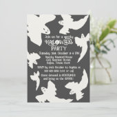  Spooky Ghosts Halloween Feestuitnodiging Kaart (Staand voorkant)