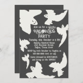  Spooky Ghosts Halloween Feestuitnodiging Kaart (Voorkant / Achterkant)