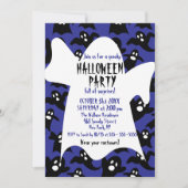 Spooky Ghosts Halloween Party Kaart (Voorkant)