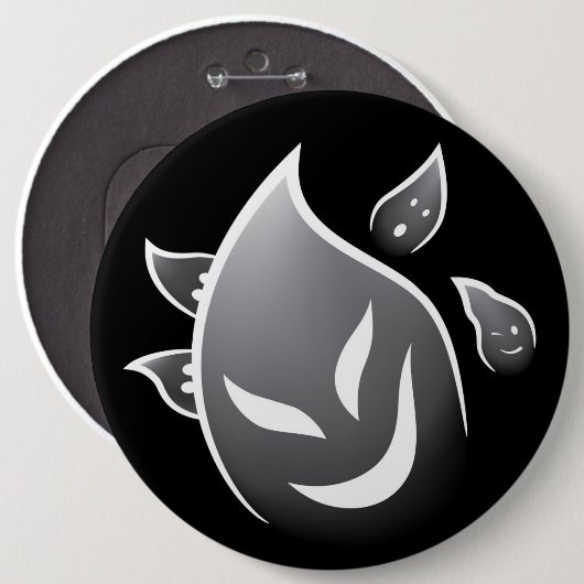 Spooky Ghosts Ronde Button 6,0 Cm (Voorkant /achterkant)