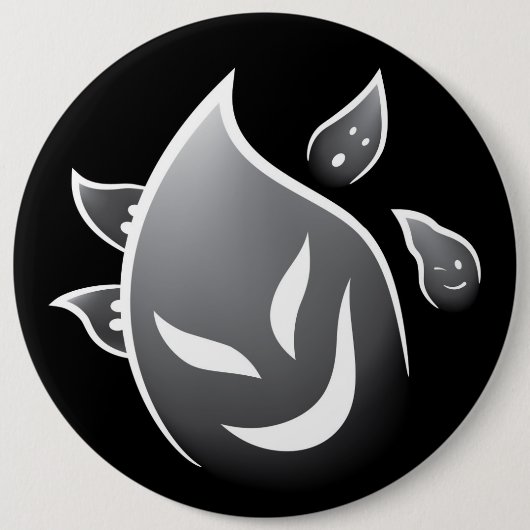 Spooky Ghosts Ronde Button 6,0 Cm (Voorkant)