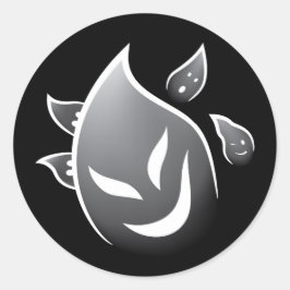 Spooky Ghosts Ronde Sticker