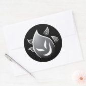 Spooky Ghosts Ronde Sticker (Envelop)