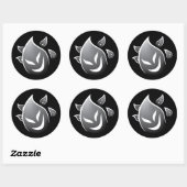 Spooky Ghosts Ronde Sticker (Vel)