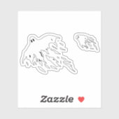 Spooky Ghosts Sticker (Vel)