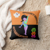 Spooky Ghoul Gymnastics Monster Gymnast Halloween Kussen (Deken)