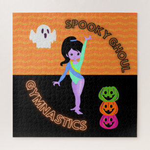 Spooky Ghoul Gymnastics Monster Gymnast Halloween Legpuzzel