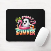 Spooky Ghoul Summer Funny Ghost Flamingo Summer Va Muismat (Met muis)