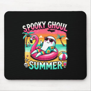 Spooky Ghoul Summer Schattige Ghost Flamingo Summe Muismat