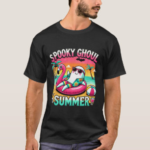 Spooky Ghoul Summer Schattige Ghost Flamingo Summe T-shirt