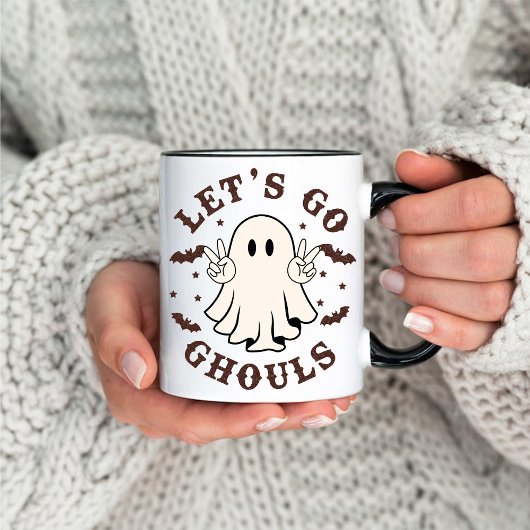 Spooky Ghouls Halloween Retro Koffie Mok