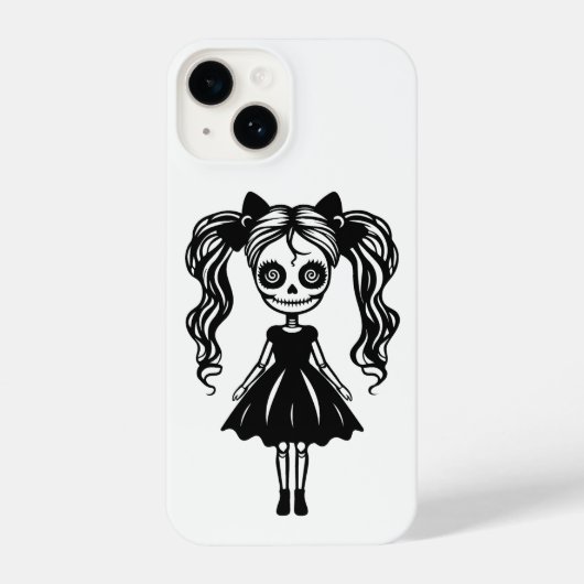 Spooky Girl Doll iPhone Hoesje (Achterkant)