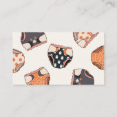 Spooky Girl Halloween Baby shower Luier Raffle Informatiekaartje (Achterkant)