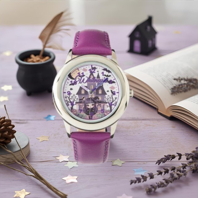 Spooky Girl Purple  Horloge (Spooky Girl Purple Watch)
