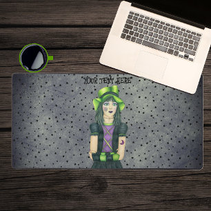  Spooky Girl Tattoos Pet Black Stars Grijs Bureaumat