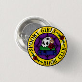 Spooky Girls Boek Club Badge Ronde Button 3,2 Cm (Voorkant /achterkant)