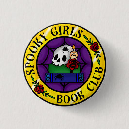 Spooky Girls Boek Club Badge Ronde Button 3,2 Cm