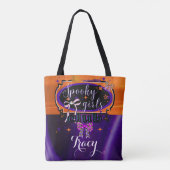 Spooky Girls Halloween Custom Tote Bag (Achterkant)