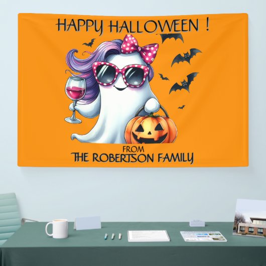 Spooky Girly Ghost Halloween Spandoek (Beurs)