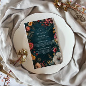 Spooky Glam Wedding Informatiekaartje